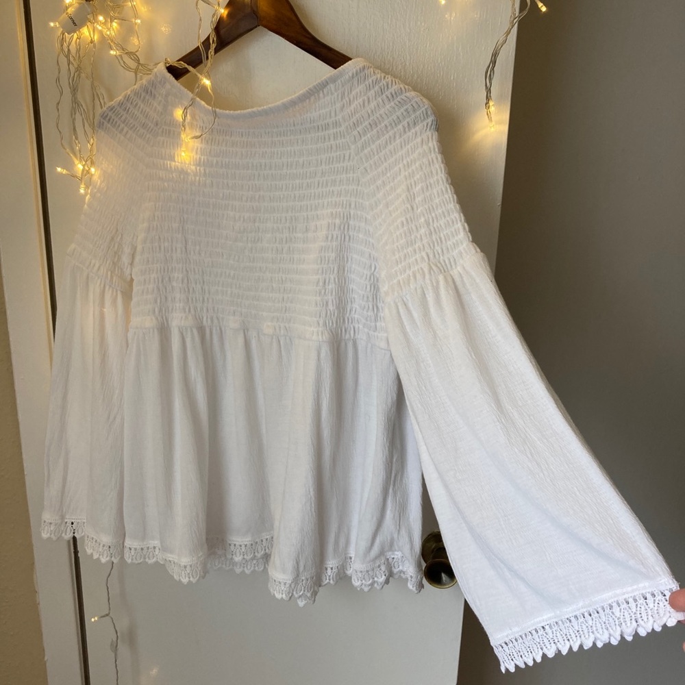 White Peasant Blouse